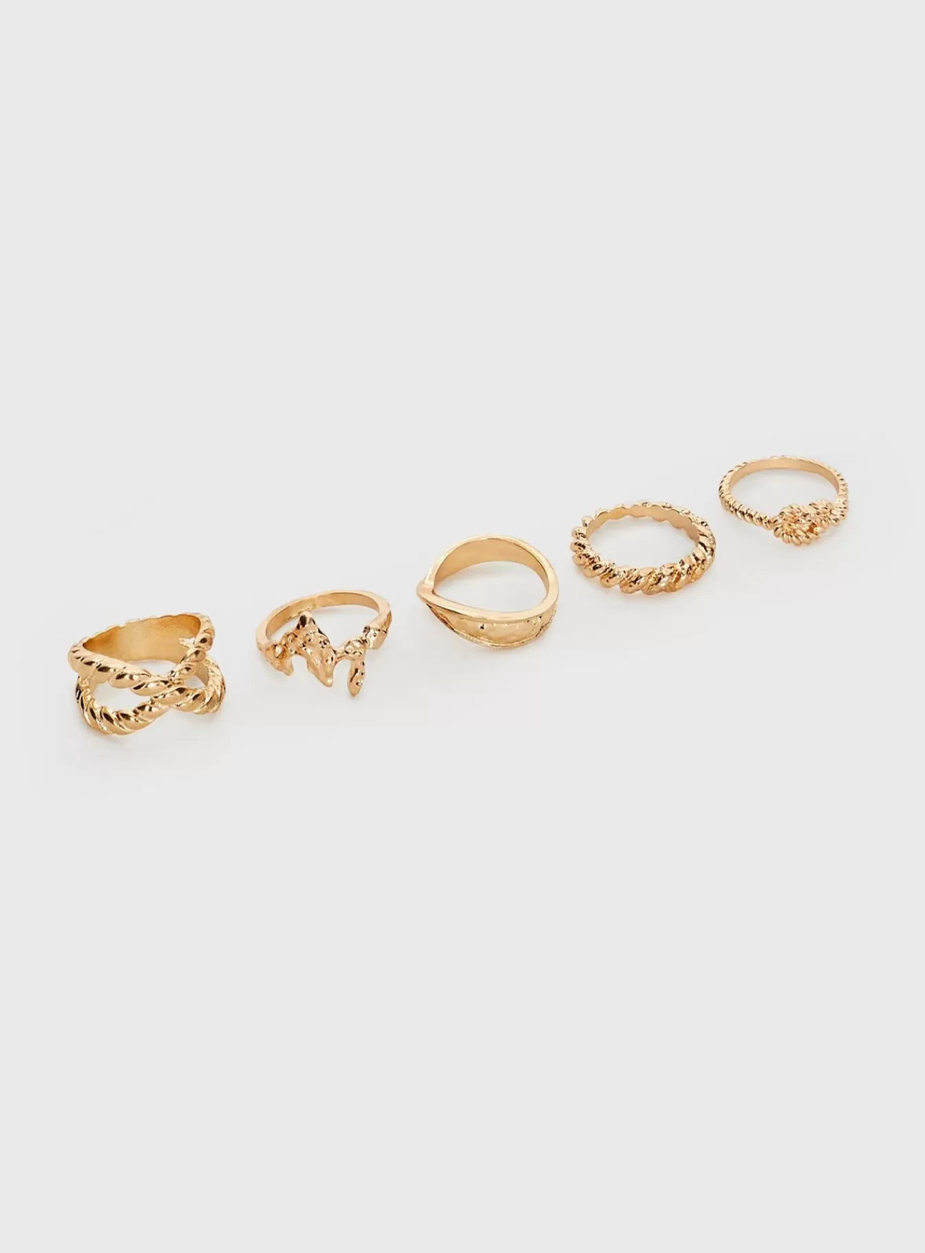 Princess Polly Lower Impact | Treasure Me Ring Pack Gold