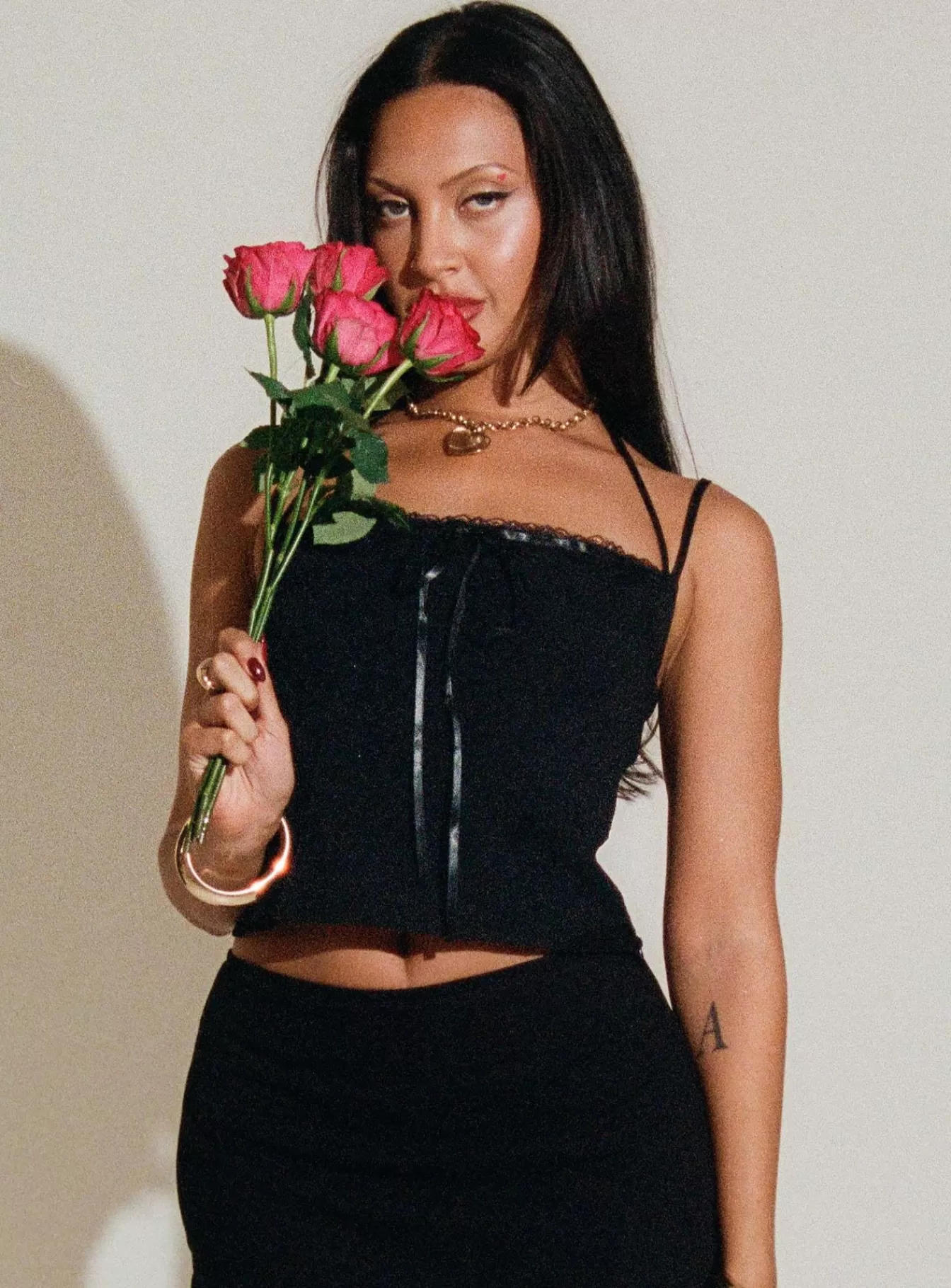 Princess Polly Crop Tops | Trynia Top Black