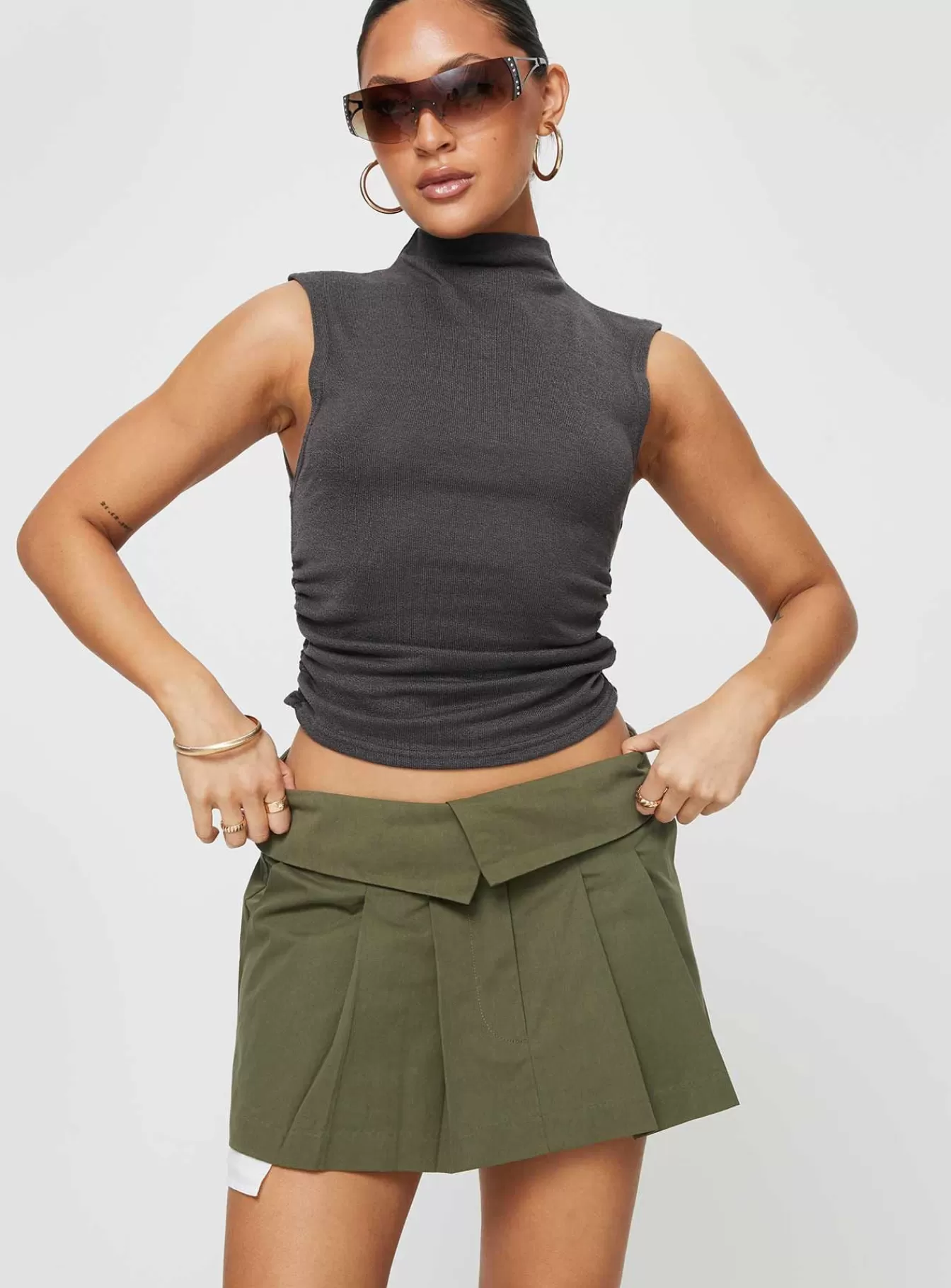 Princess Polly Skirts | Utility Mini Skirt Green