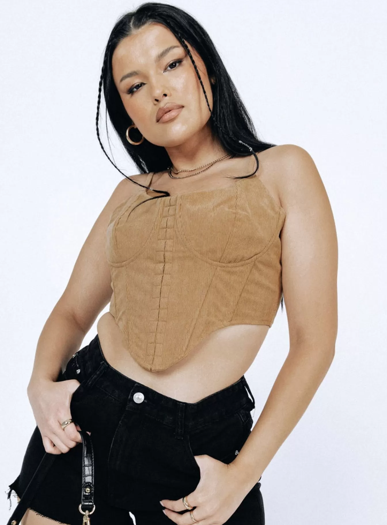 Princess Polly Corsets & Bustiers | Valora Top Tan