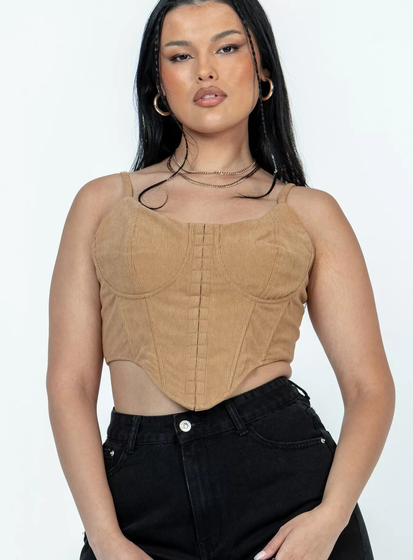 Princess Polly Corsets & Bustiers | Valora Top Tan