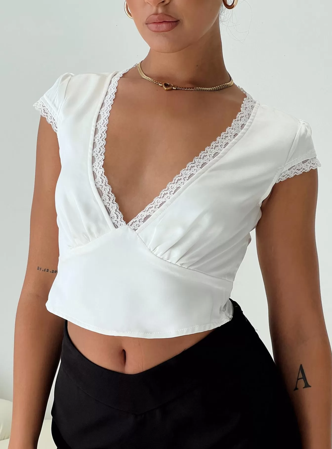 Princess Polly Crop Tops | Vesperea Top White