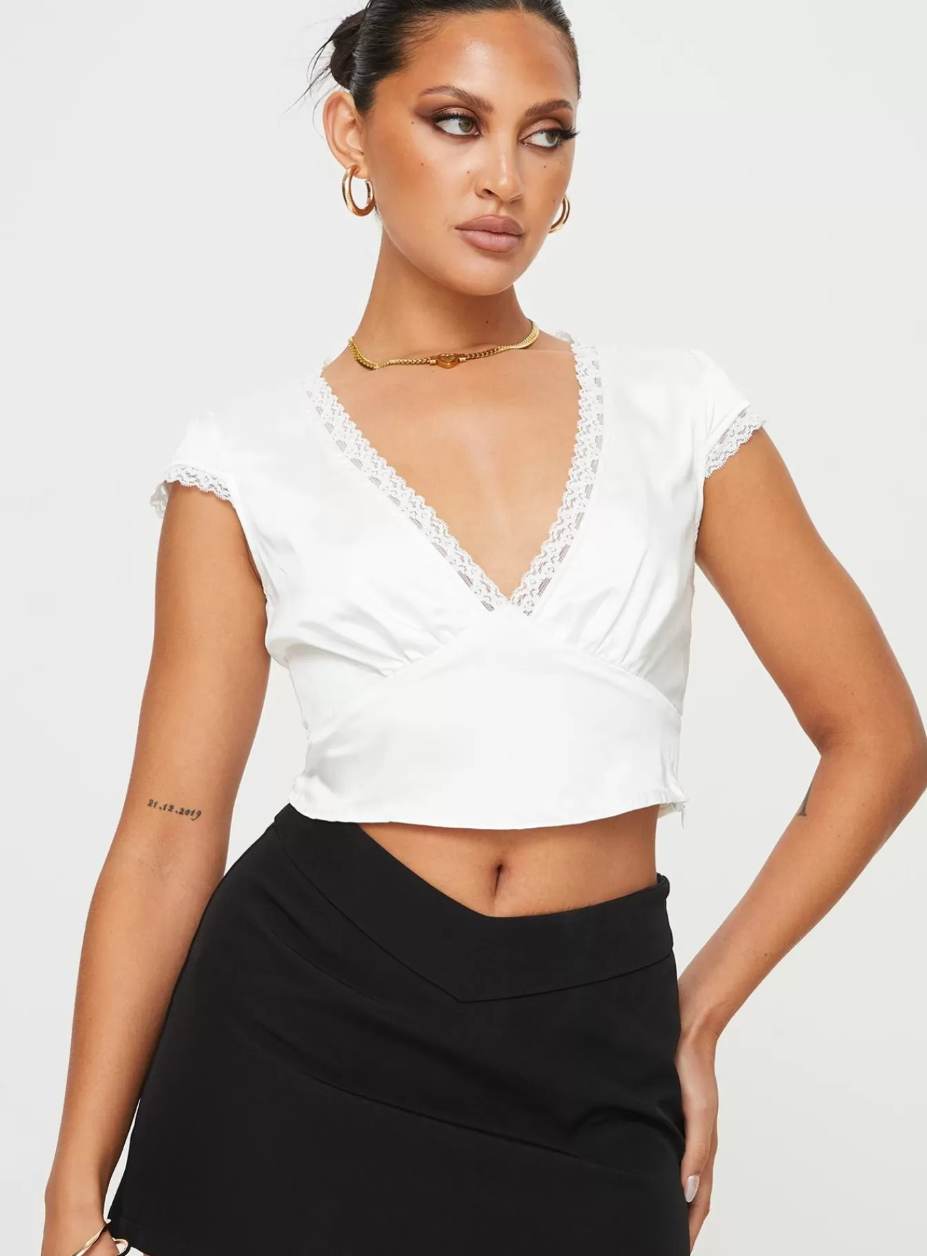 Princess Polly Crop Tops | Vesperea Top White