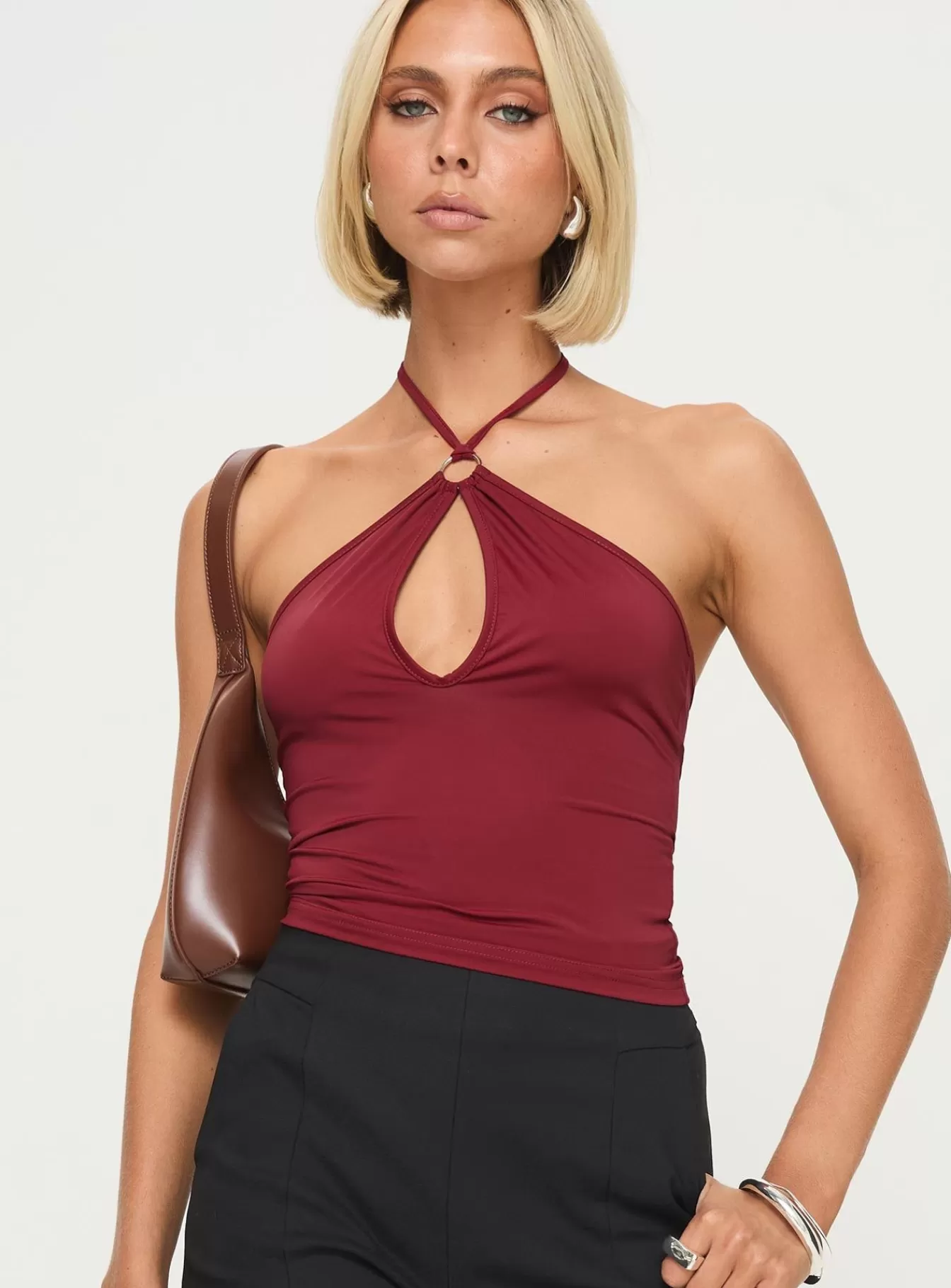 Princess Polly Spring Tops | Vickie Halter Top Red