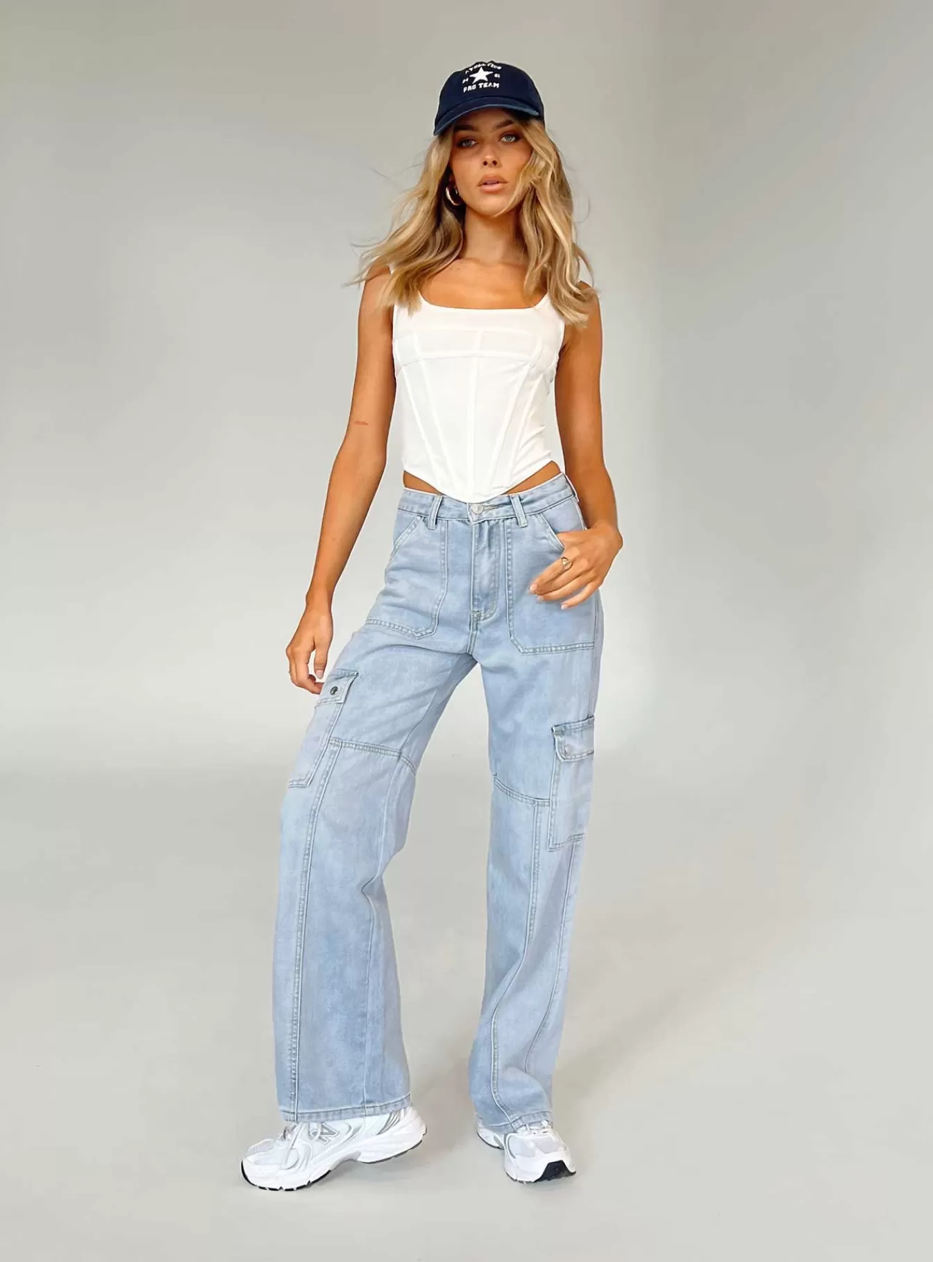 Princess Polly Jeans | Vincent Cargo Jean Denim
