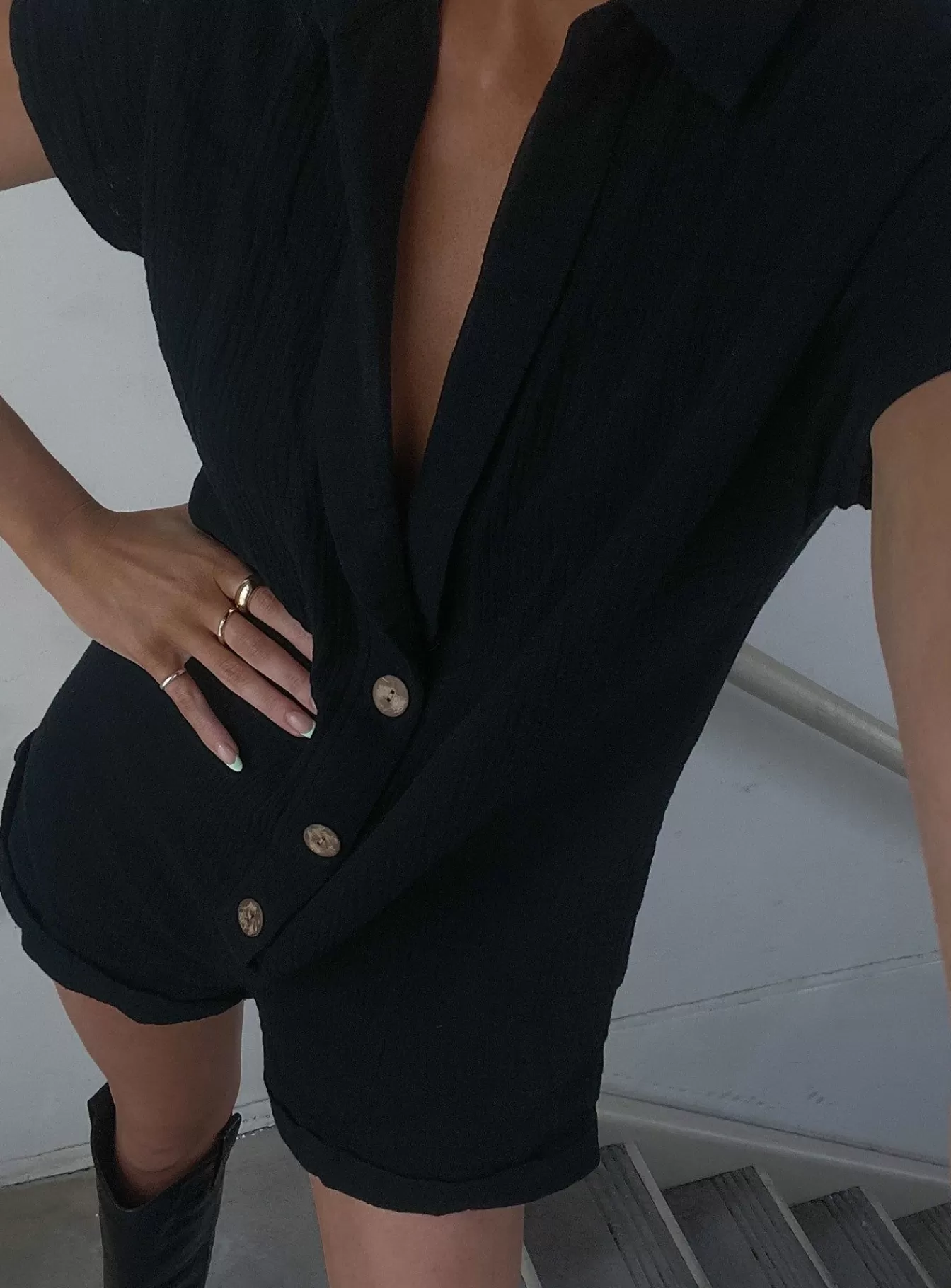 Princess Polly Rompers | Vixen Romper Black