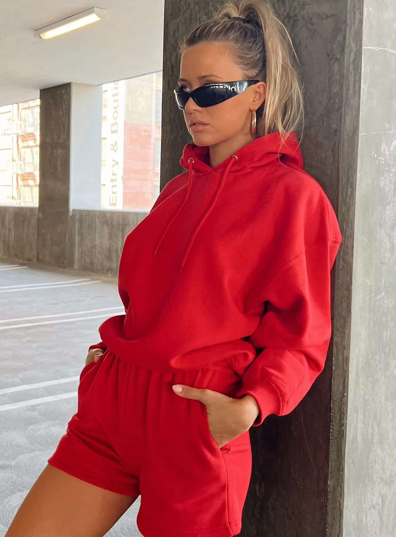 Princess Polly Sweatshirts & Hoodies | Voce Hoodie Red