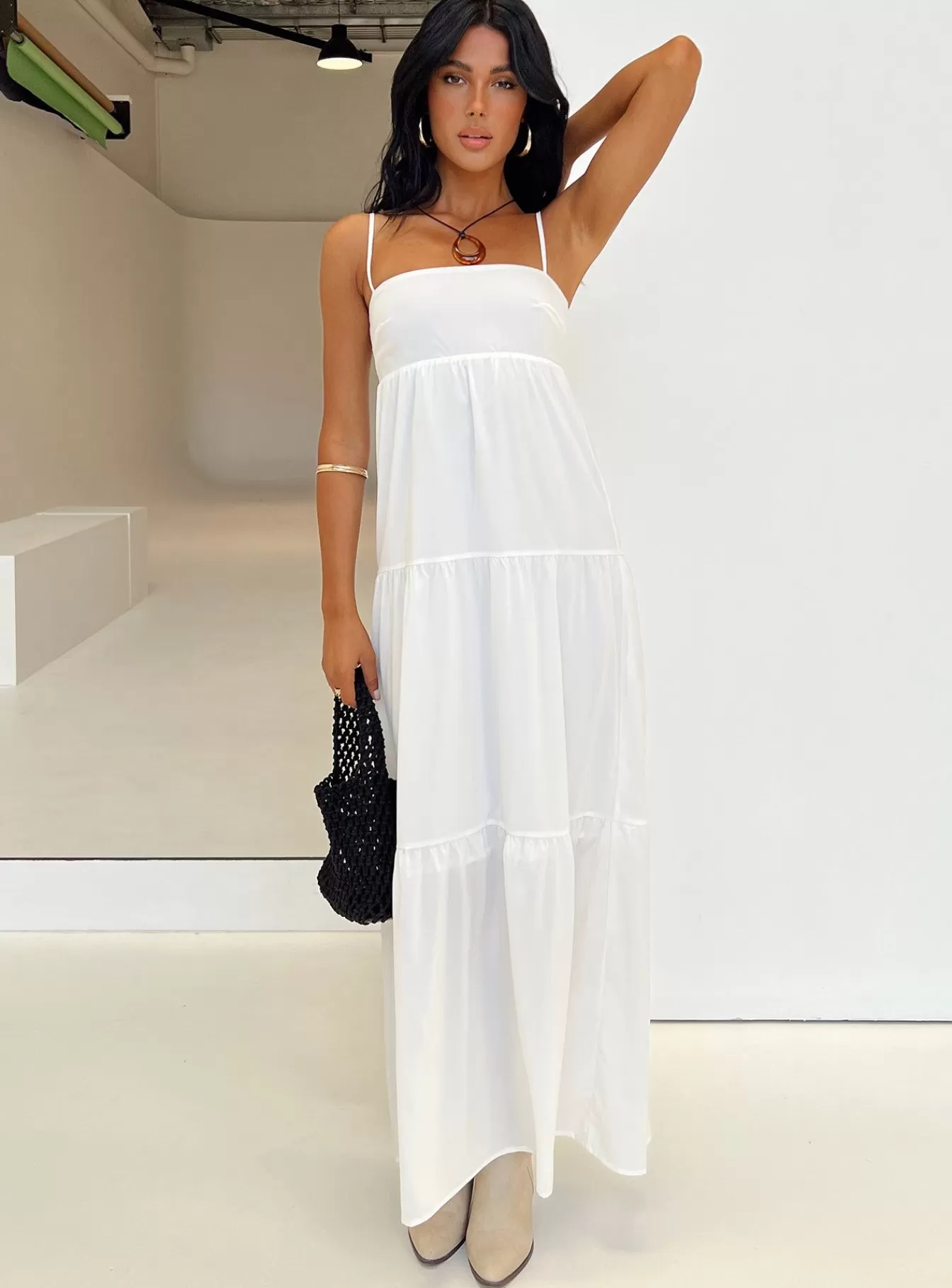 Princess Polly Maxi Dresses | Warrego Maxi Dress White