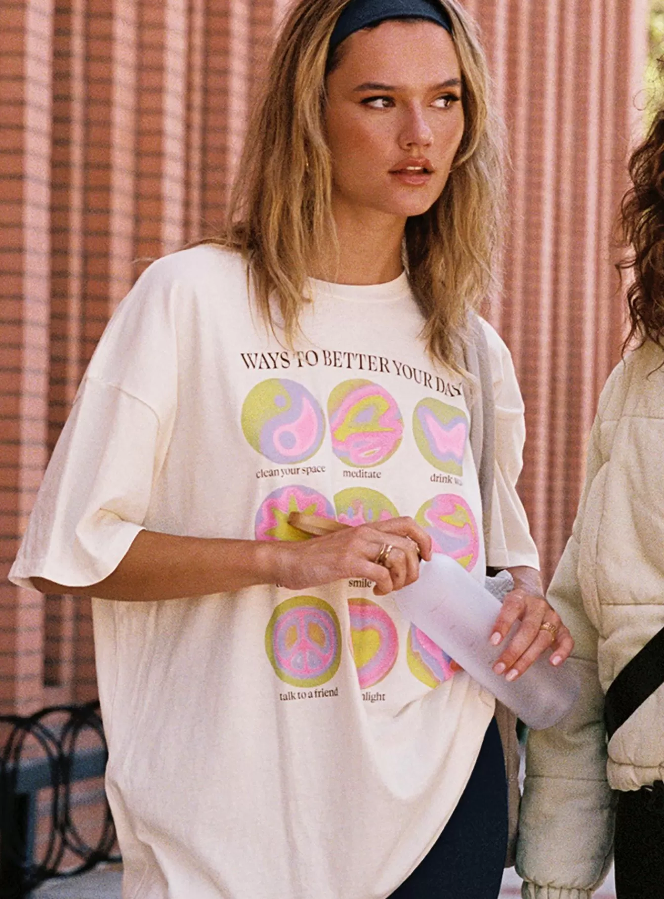 Princess Polly Casual Tops | Ways To Better Your Day Oversized Tee Cream