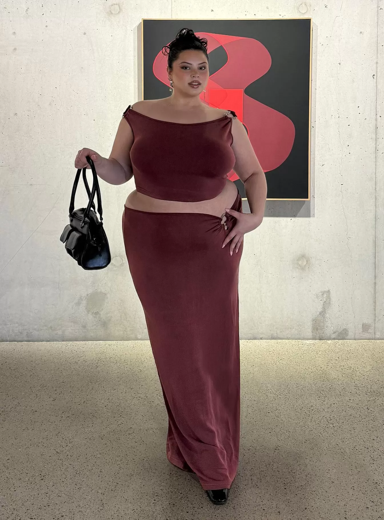 Princess Polly Skirts | Whiley Maxi Skirt Curve Mauve