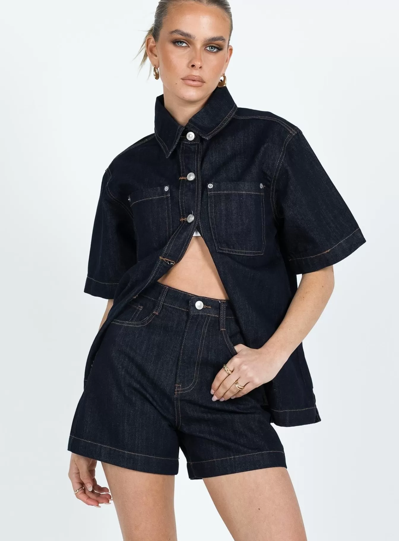 Princess Polly Shorts | Whitaker Shorts Dark Denim