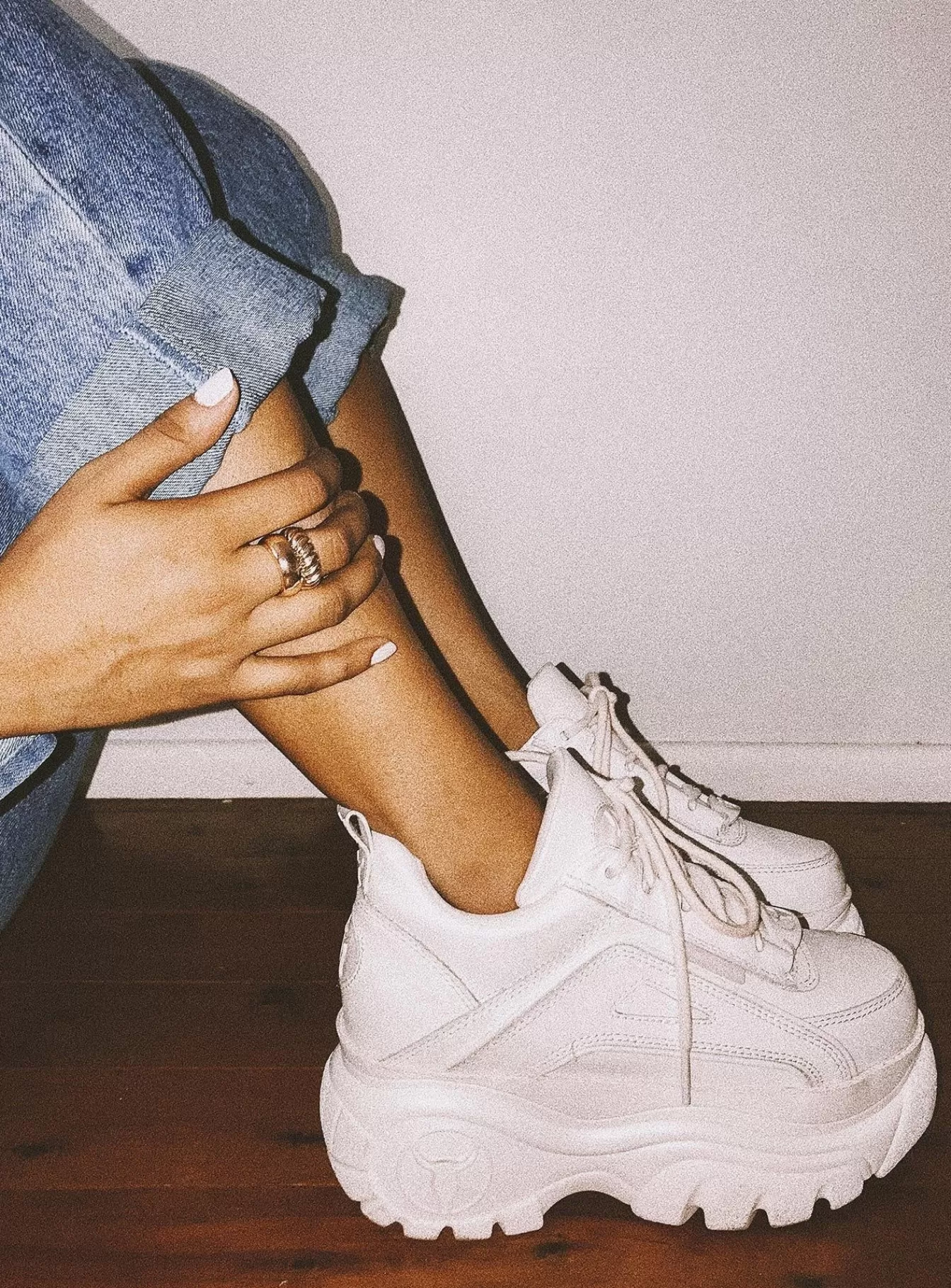 Princess Polly Sneakers | Windsor Smith Lupe Sneakers White