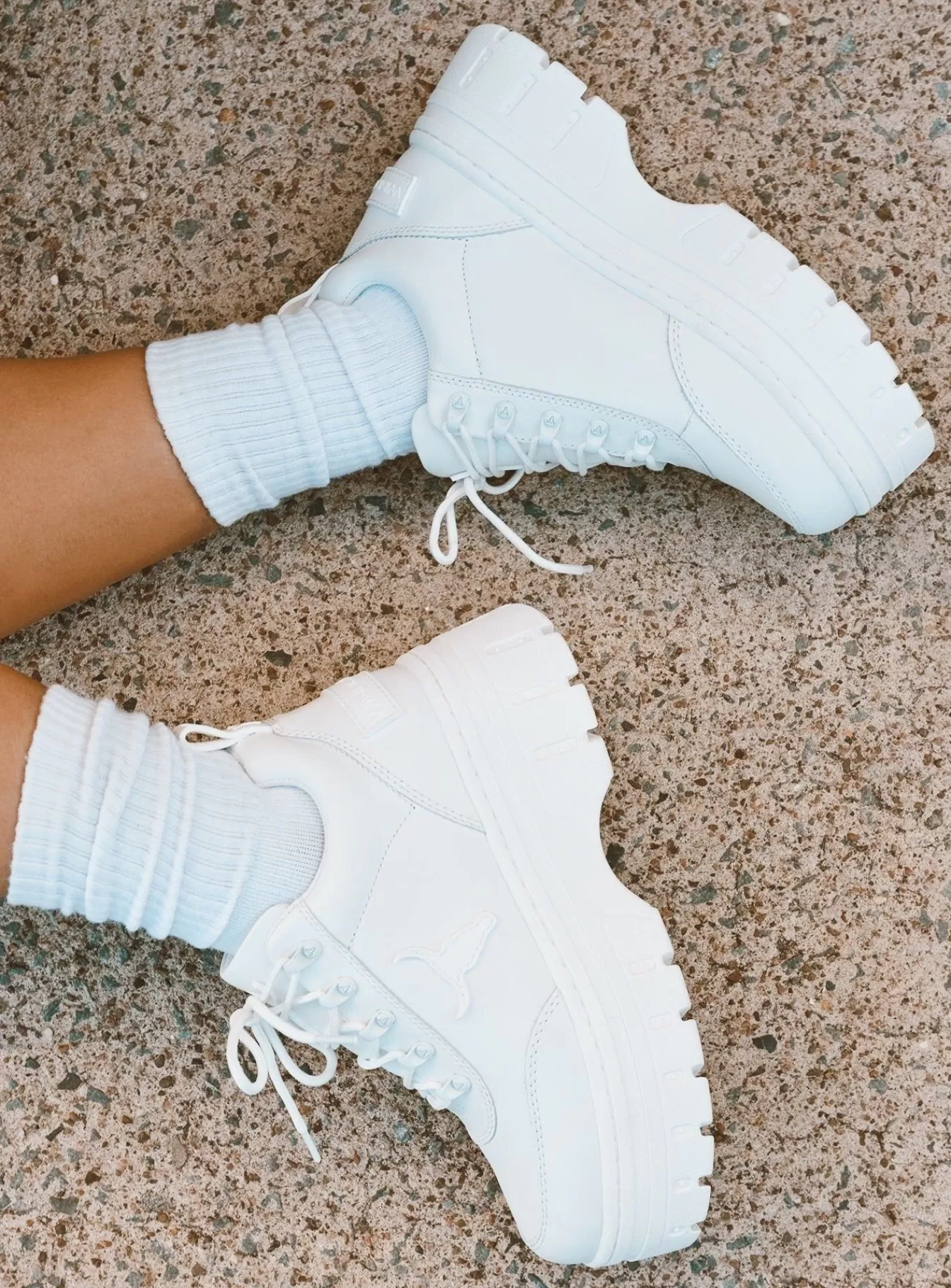 Princess Polly Sneakers | Windsor Smith Lux Sneakers White