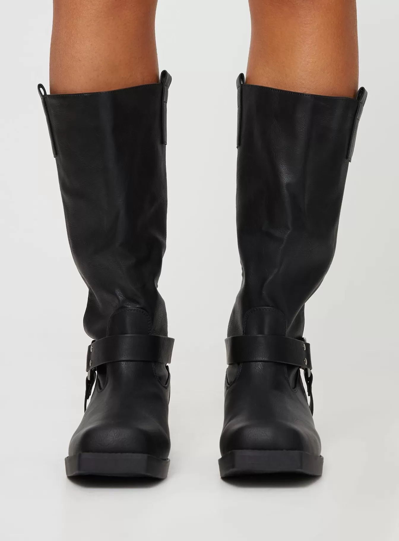 Princess Polly Boots | Wrecked Western Boots Black