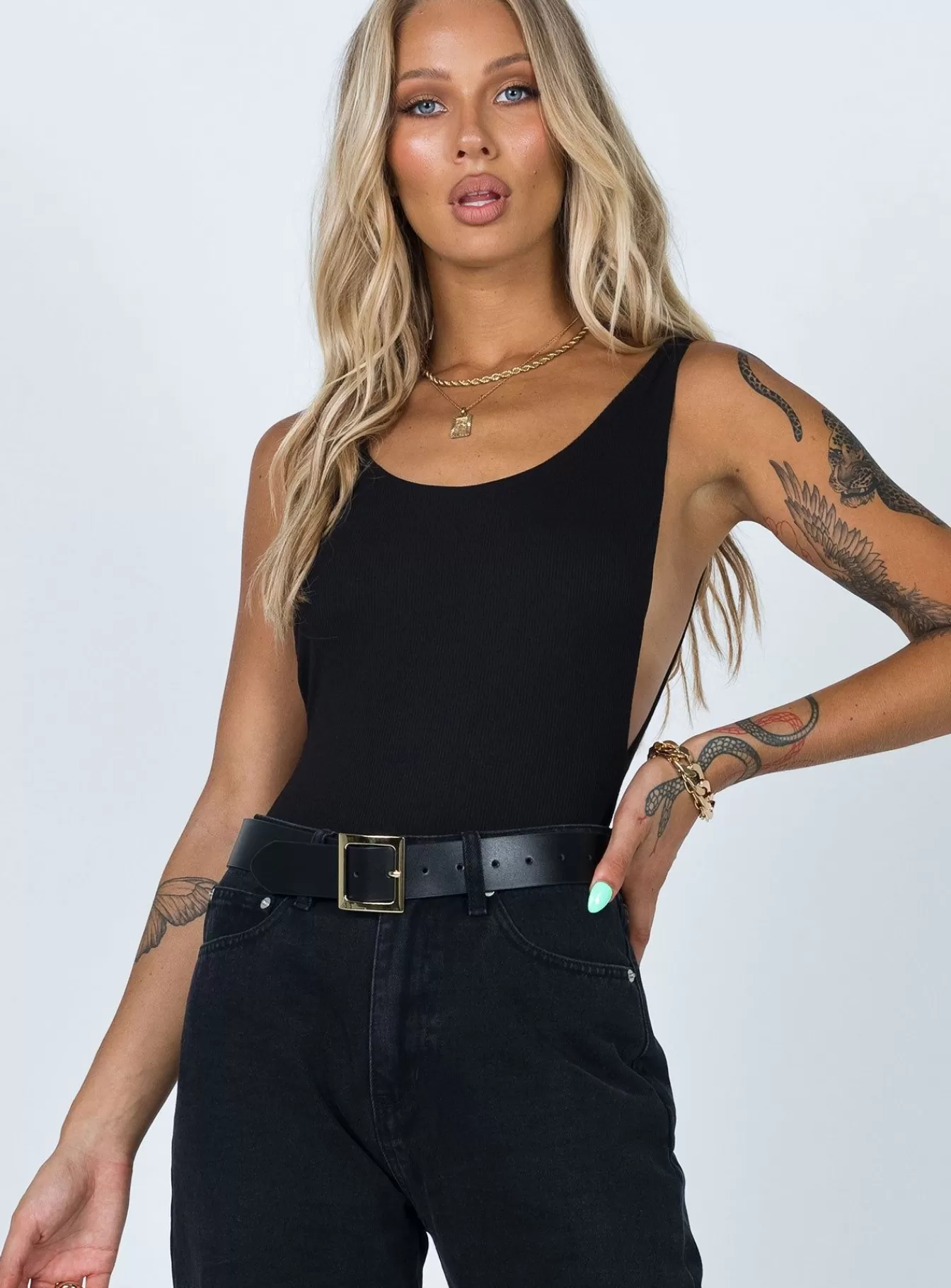 Princess Polly Casual Tops | Yolando Bodysuit Black