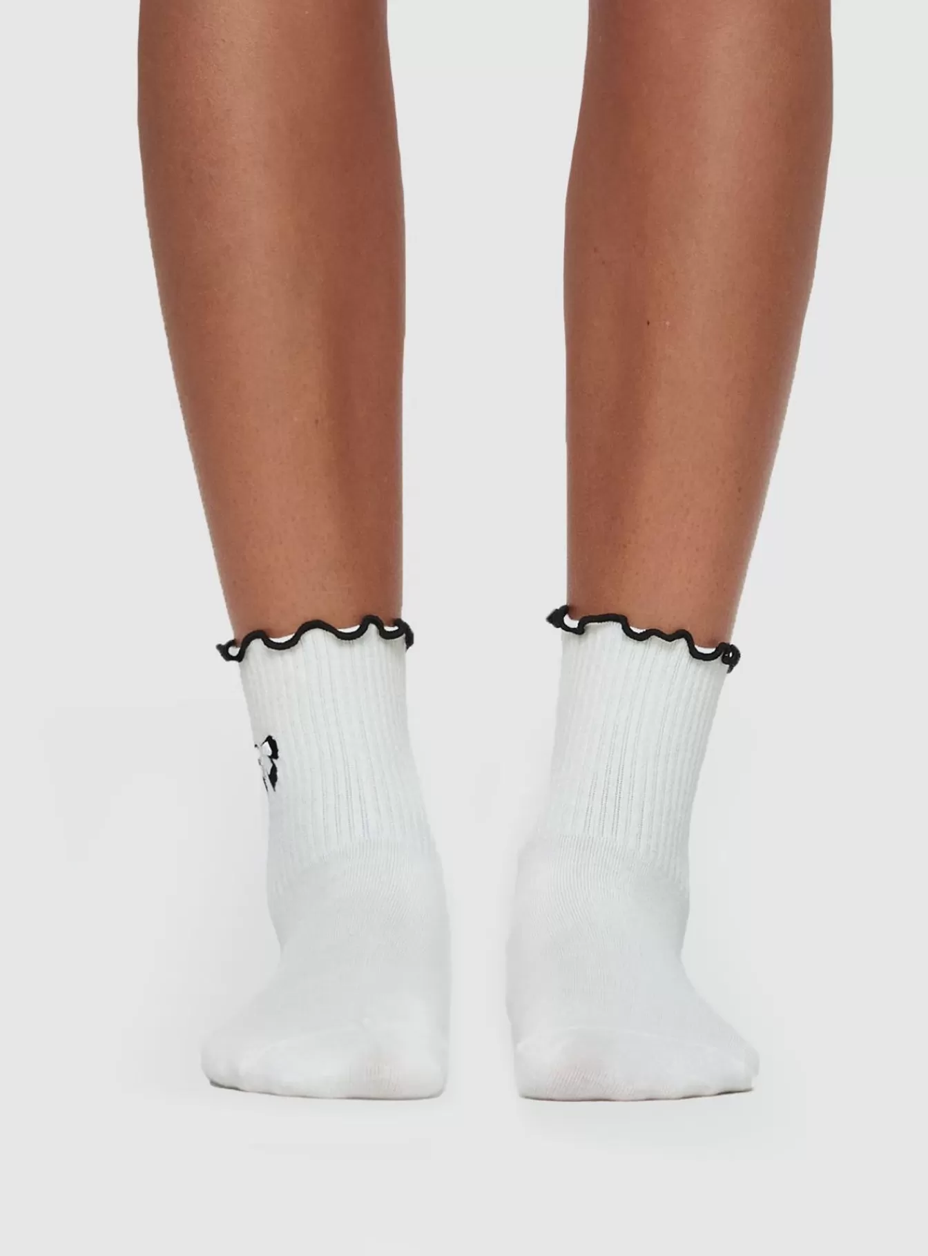 Princess Polly Socks & Tights | Ysabel Socks White / Black
