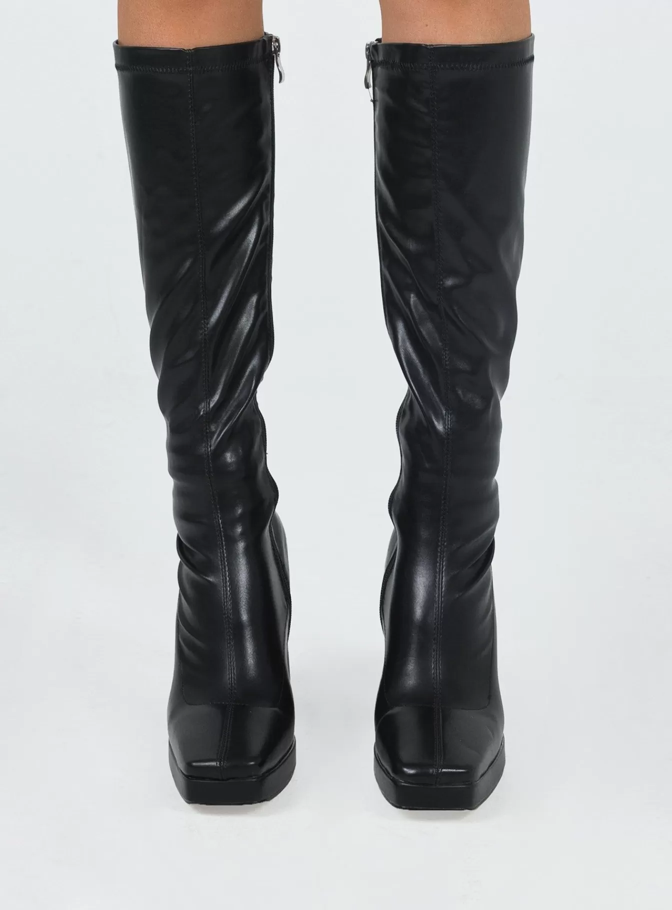 Princess Polly Boots | Zayas Knee High Boots Black