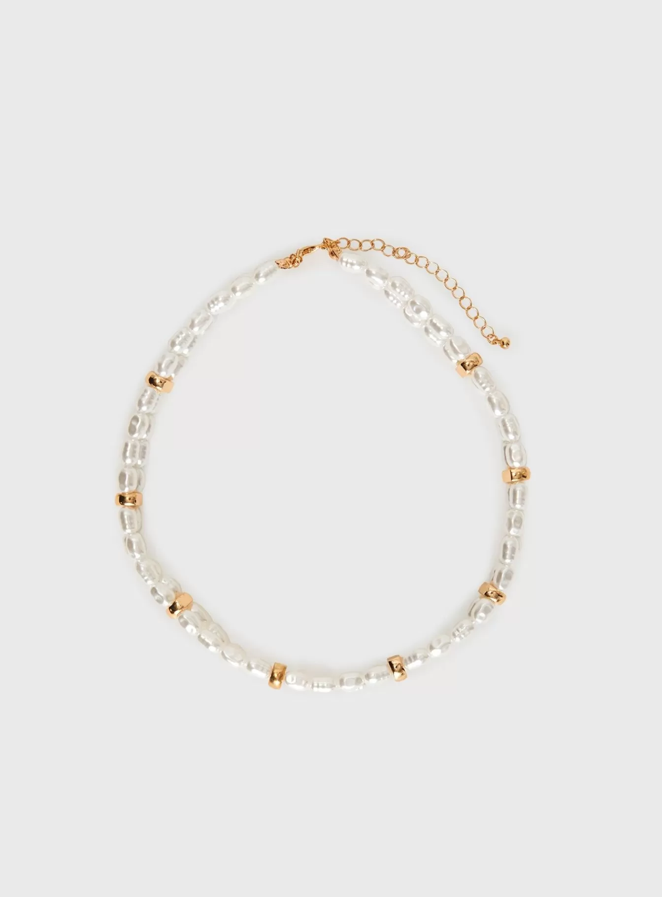 Princess Polly Lower Impact | Zayden Double Layered Pearl Necklace Gold