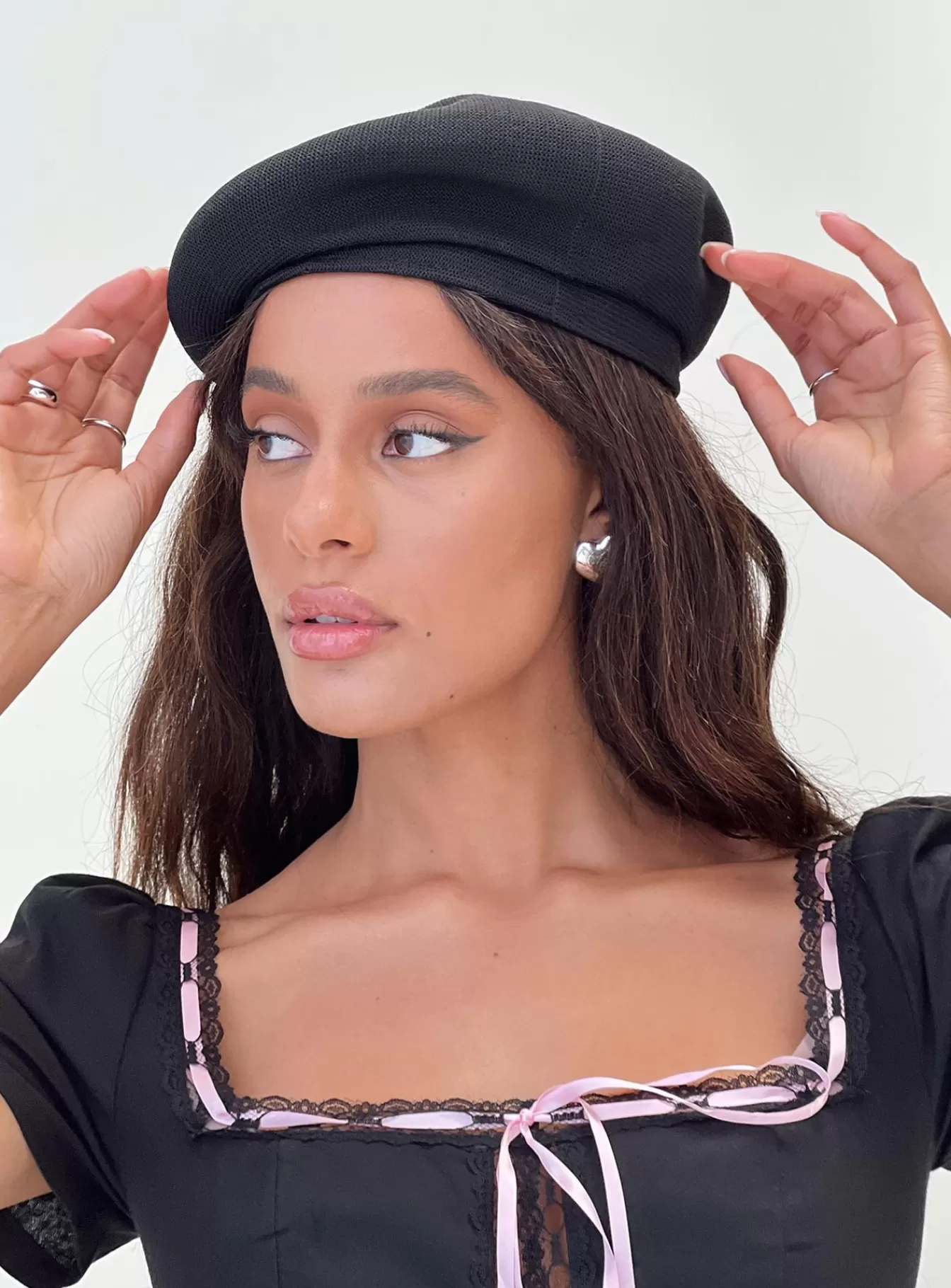 Princess Polly Hats | Zuma Beret Black