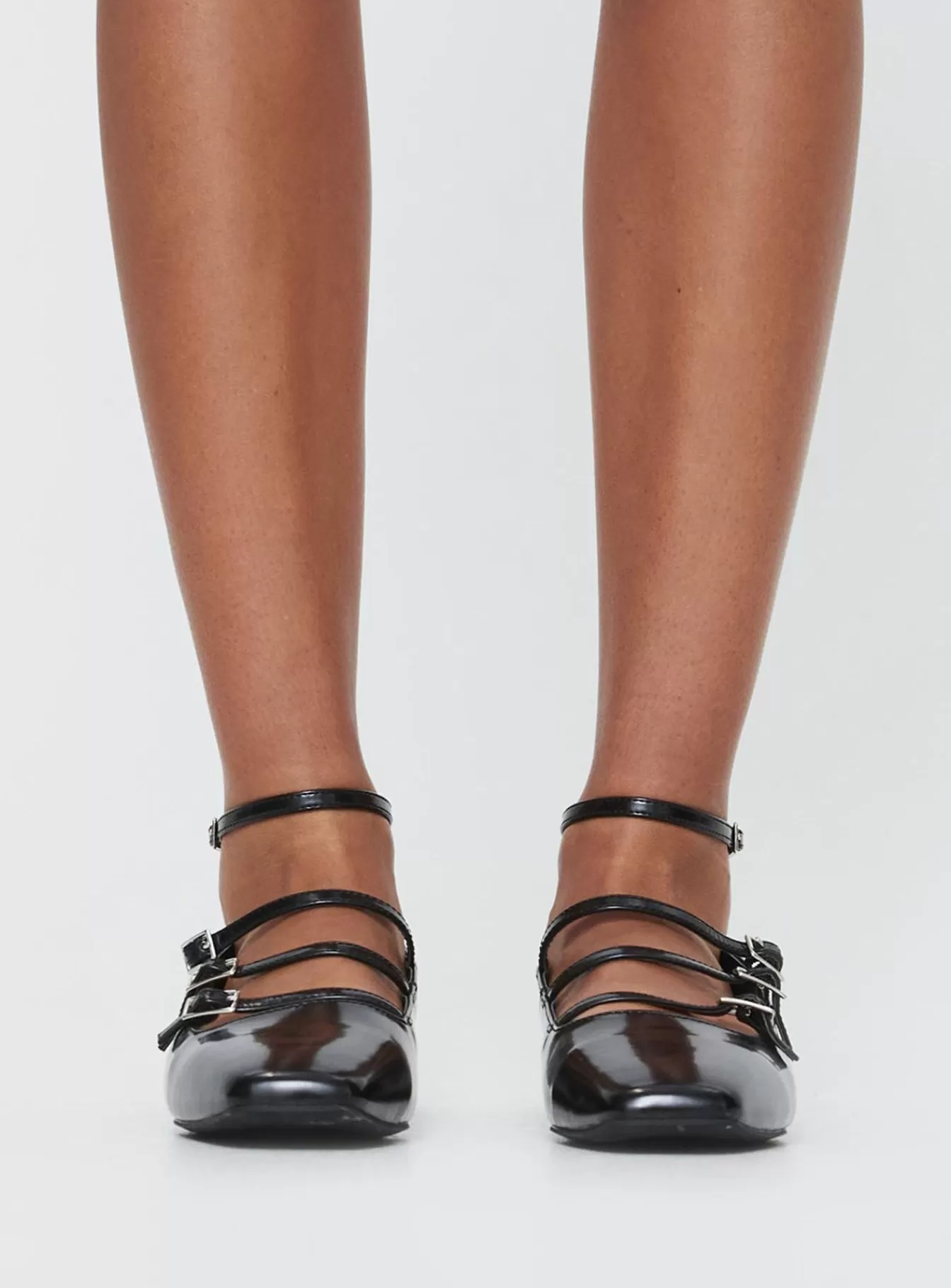 Princess Polly Lower Impact | Zumma Flats Patent Black